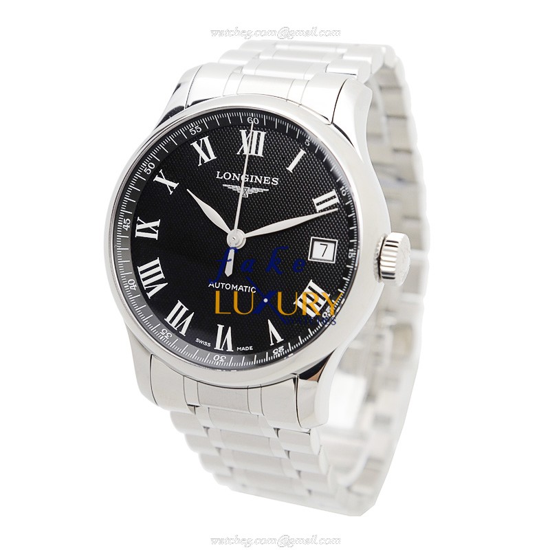 Longines Master L2.689.4.51.6 - Replica Watch - Automatic - Stainless Steel - Black Dial - 47.5mm - Image 3
