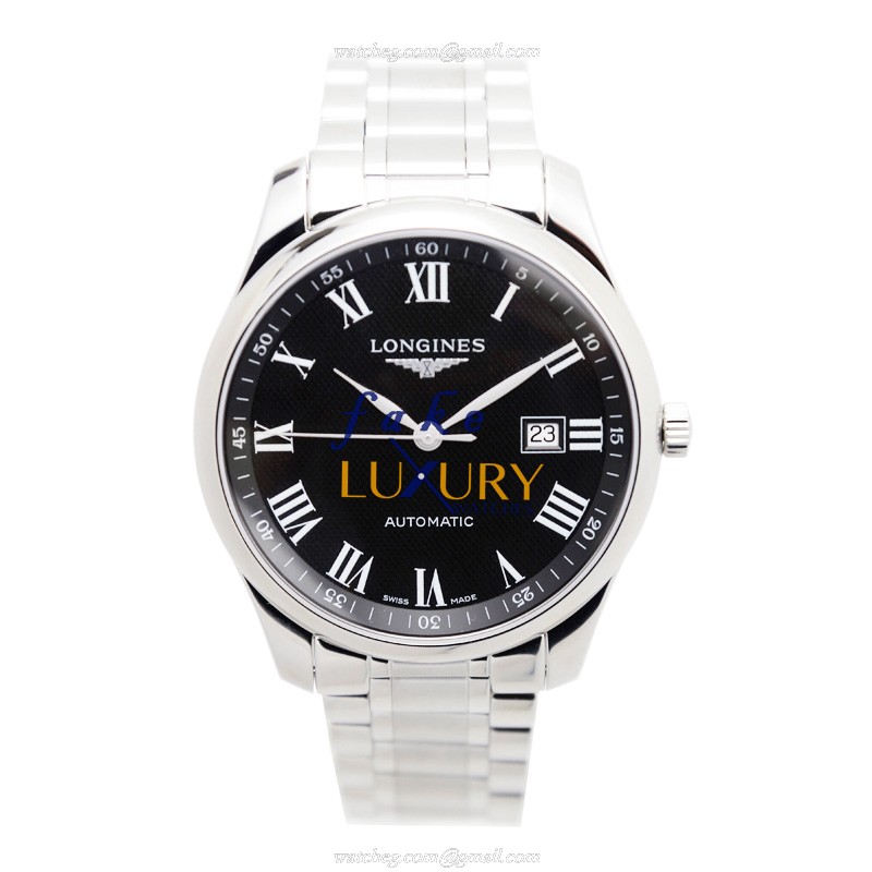 Longines L2.893.4.51.6 Master Automatic Stainless Steel Replica Watch, Silver Dial, Swiss Clone - Image 2