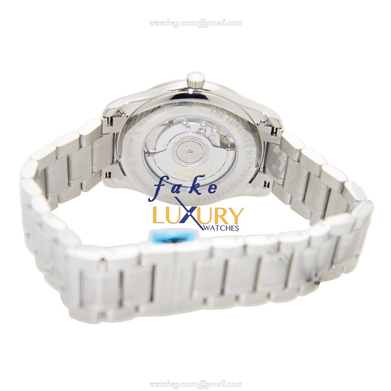 Longines L2.893.4.51.6 Master Automatic Stainless Steel Replica Watch, Silver Dial, Swiss Clone - Image 4