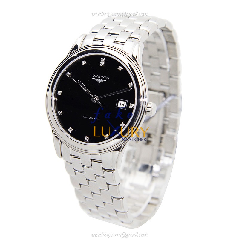 Longines L4.874.4.57.6 FLAGSHIP Automatic Silver Dial Stainless Steel Replica Watch - Image 3