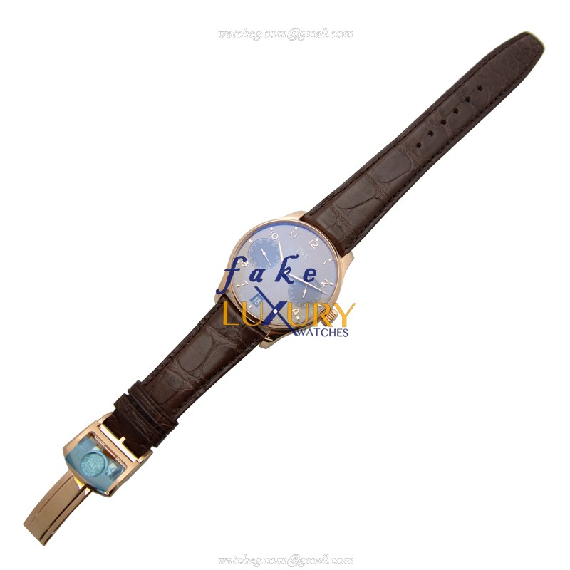 IW500702 - IWC Portuguese Automatic Replica Watch 42mm Rose Gold Dark Grey Dial - Image 2