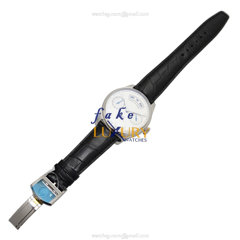 IWC Portuguese IW503501 - Replica Watch - Automatic - Steel Case - Silvery Dial - Black Alligator - Image 2