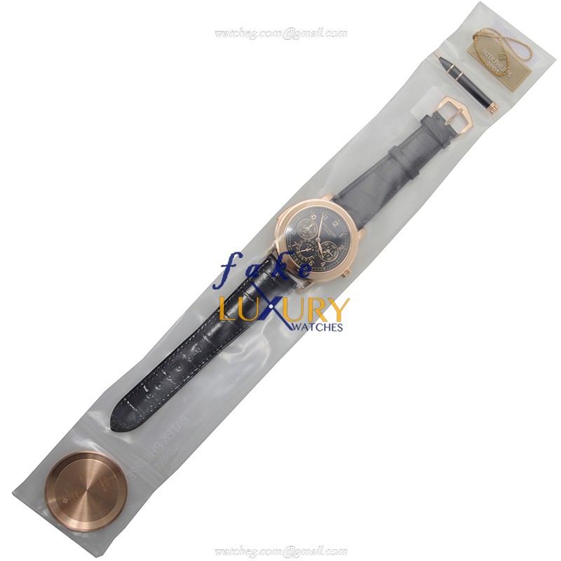 Patek Philippe Grand Complications 5074R-001 Automatic 18kt Rose Gold Black Dial Alligator Strap - Image 2