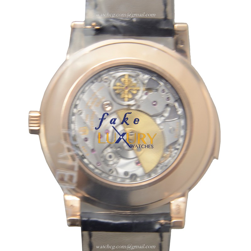 Patek Philippe Grand Complications 5074R-001 Automatic 18kt Rose Gold Black Dial Alligator Strap - Image 3