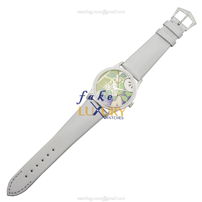 Patek Philippe 5077/100P-021 Calatrava Replica Watch, Automatic, Green Dial, 950 Platinum & - Image 2