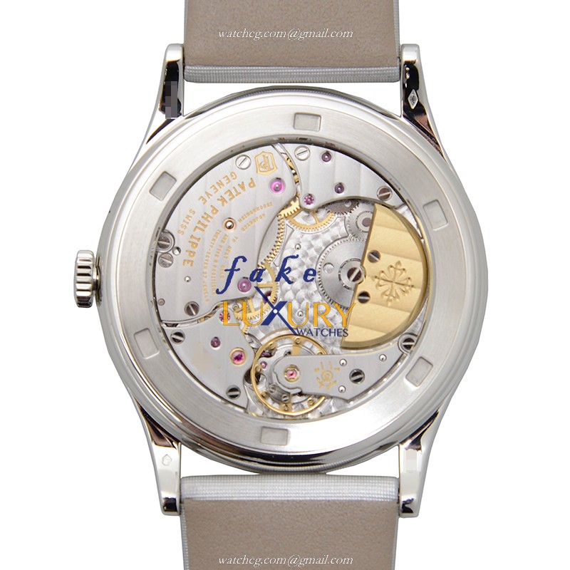 Patek Philippe 5077/100P-021 Calatrava Replica Watch, Automatic, Green Dial, 950 Platinum & - Image 3