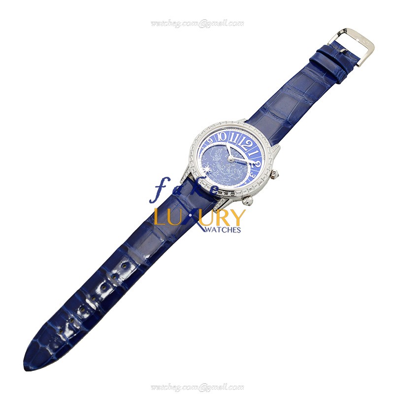 Jaeger-Lecoultre Q3483591 CELESTIAL Automatic 18kt White Gold & Diamond Replica Watch with Blue - Image 2