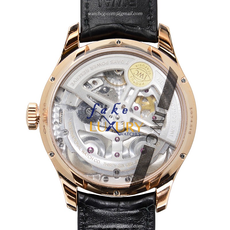IWC Portuguese IW503504 Replica Watch, Automatic Movement, 18kt Rose Gold Case, Silver Dial - Image 3