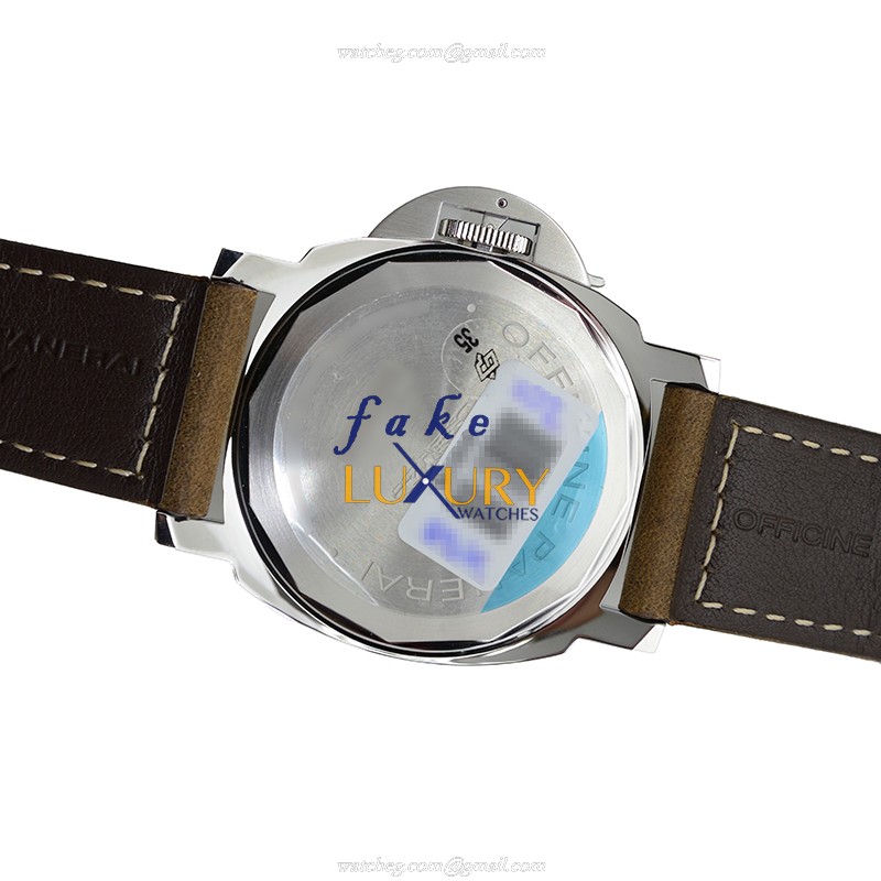 Panerai PAM00590 LUMINOR Manual Wind, 44mm SS Case, Black Dial, Brown Cowhide Strap, Resistant - Image 3