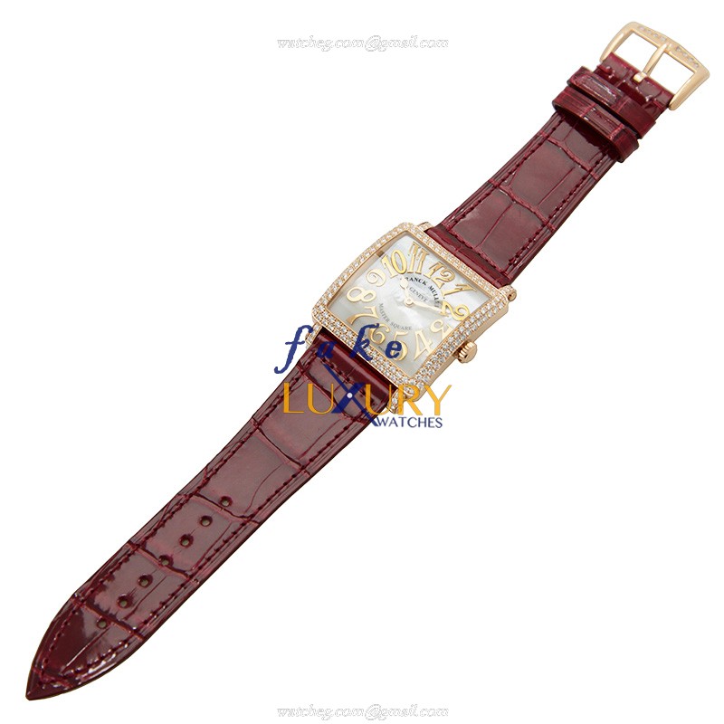 6002 M B QZ REL MOP V D 5N - Franck Muller Master Square Replica Watch - Quartz - Silver White Dial - Image 2