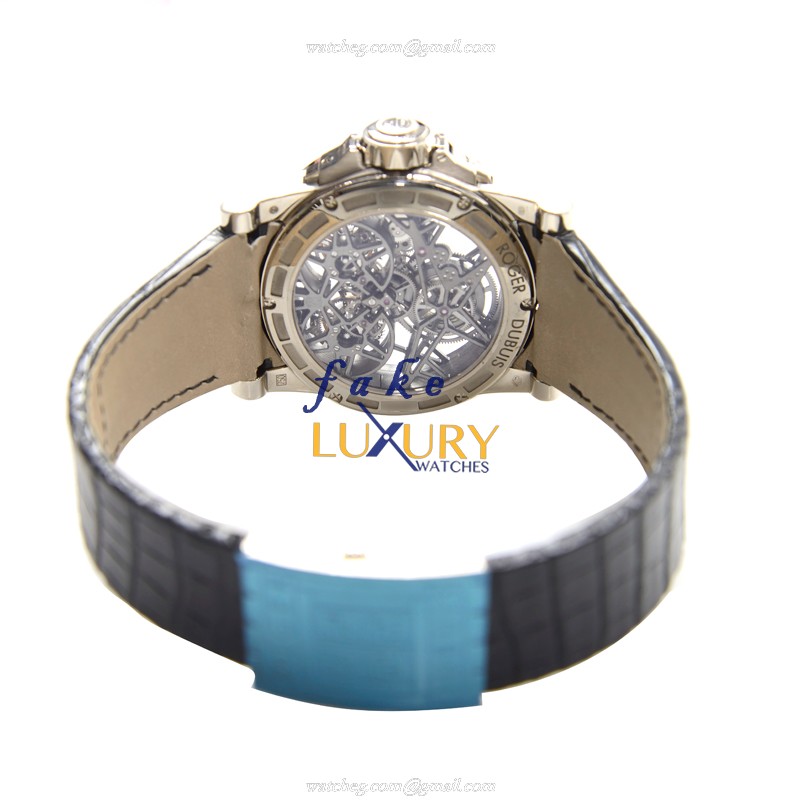 Roger Dubuis Excalibur RDDBEX0281 Replica Watch Manual Wind 45mm 18kt White Gold Silver Dial - Image 4