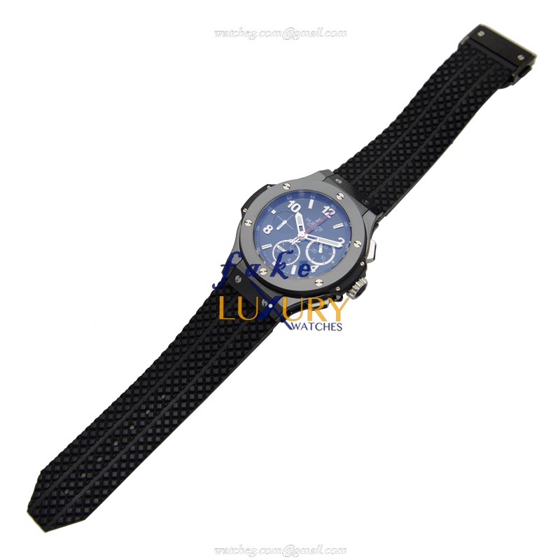 Hublot 301.CX.130.RX Replica Watch - Automatic Ceramic BIG BANG 41mm Case, Black Dial & Rubber Strap - Image 2