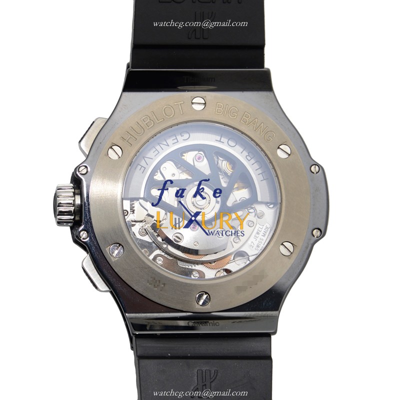 Hublot 301.CX.130.RX Replica Watch - Automatic Ceramic BIG BANG 41mm Case, Black Dial & Rubber Strap - Image 3