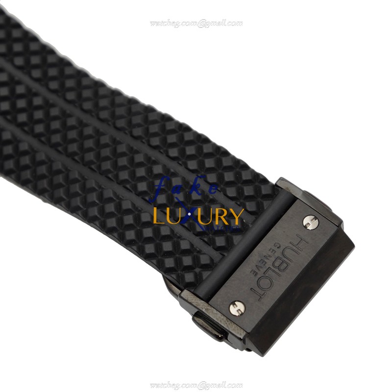 Hublot 301.CX.130.RX Replica Watch - Automatic Ceramic BIG BANG 41mm Case, Black Dial & Rubber Strap - Image 4