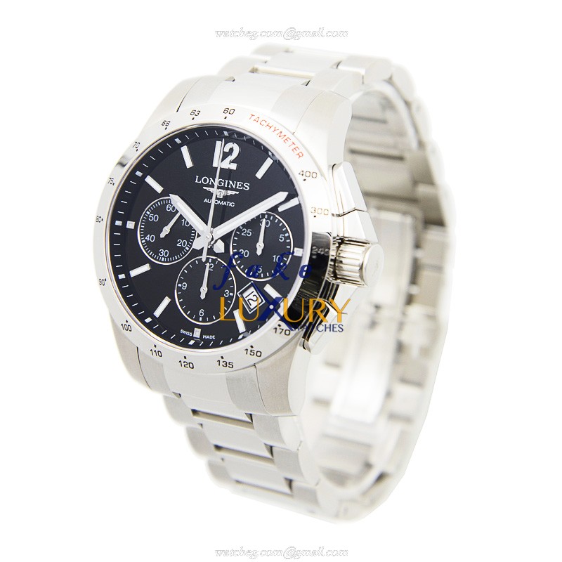 Longines L2.743.4.56.6 Conquest Replica Watch Black Dial Stainless Steel Automatic Movement - Image 3