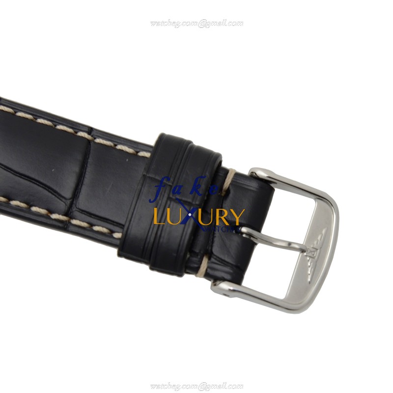 Longines L2.788.4.53.3 Replica Watch, Automatic, Black Dial, Stainless Steel Case, Alligator Strap - Image 4