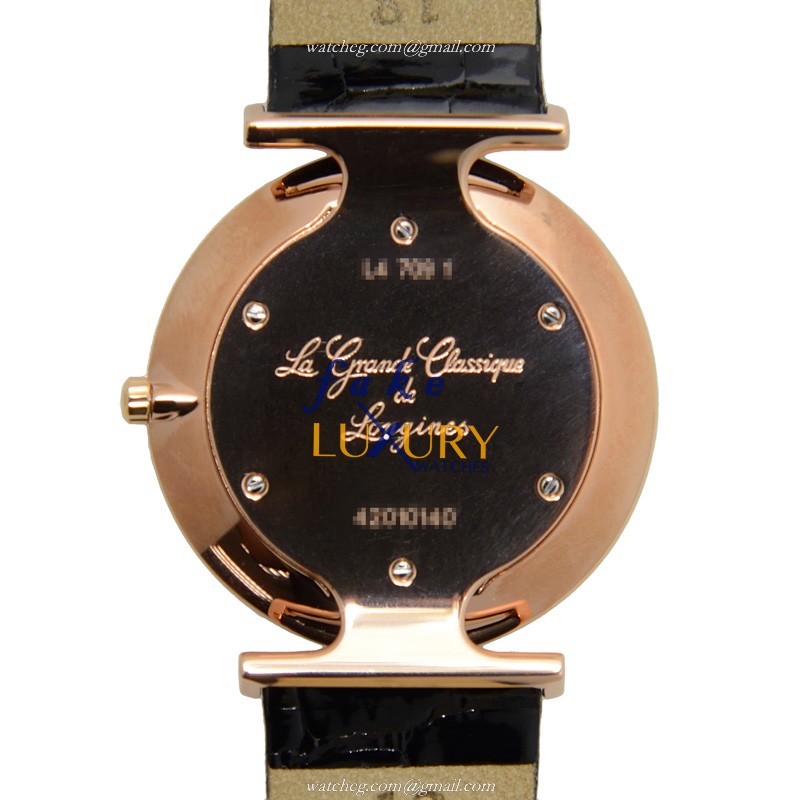 - L4.709.1.91.2 LONGINES Replica Watch - Quartz - 18kt Rose Gold - White Dial - Image 3