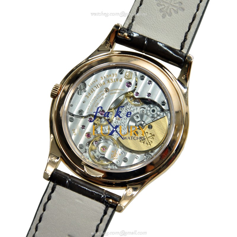 Patek Philippe 5140R-001 Grand Complications 18kt Rose Gold Automatic Brown Dial Replica Watch - Image 3