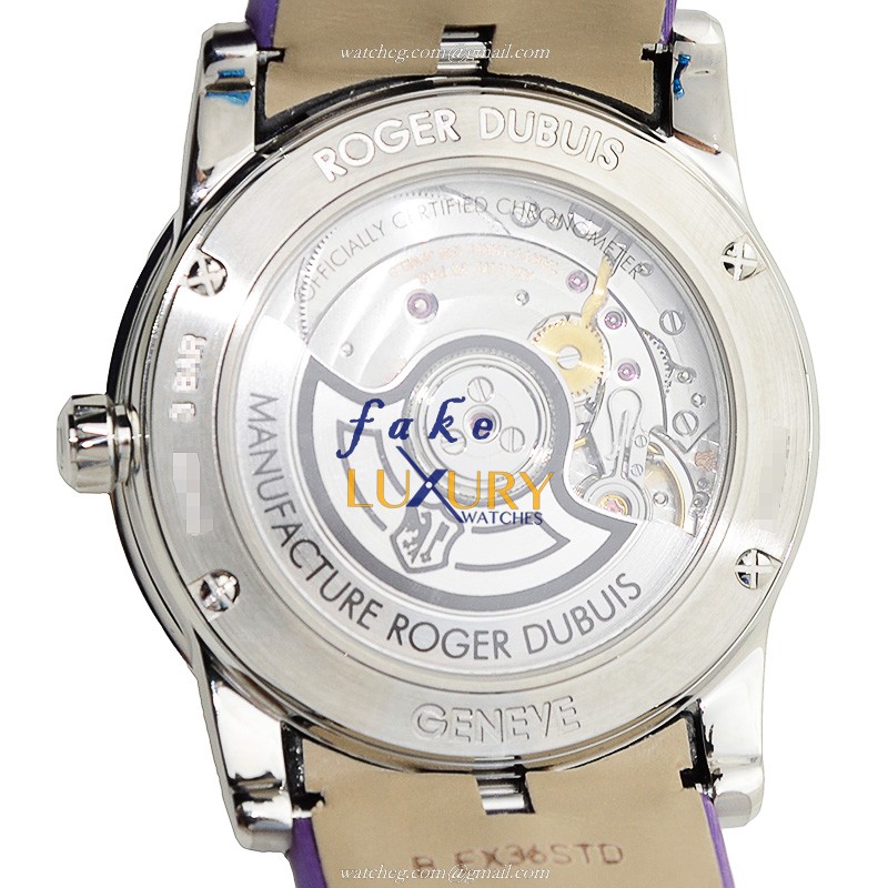 Roger Dubuis DBEX0287 Excalibur Automatic 18kt White Gold Silver Dial Replica Watch - Image 3