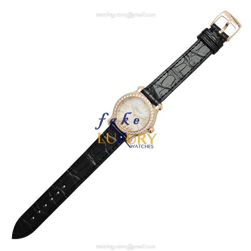 Chopard 274893-5002 Happy Sport Automatic 18kt Rose Gold & Diamonds Replica Watch - Swiss Movement - Image 2