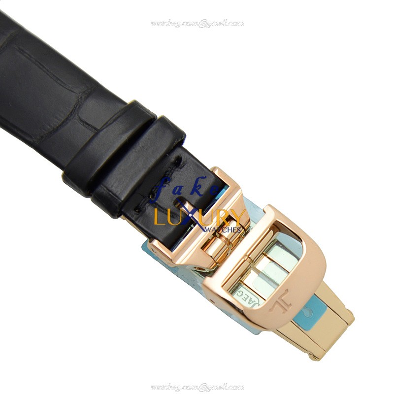 Jaeger-Lecoultre Q3462421 Replica Watch, Rose Gold Case, Silver Dial, Black Alligator Strap - Image 4