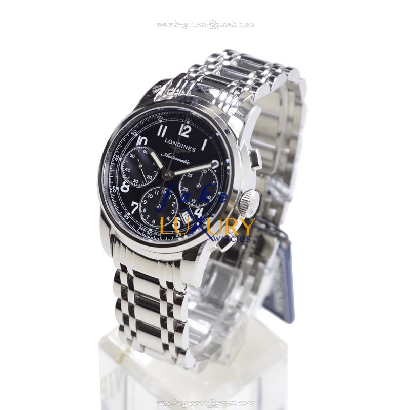 - L2.752.4.53.6 LONGINES SAINT IMIER Automatic Black Dial Replica Watch - Image 3