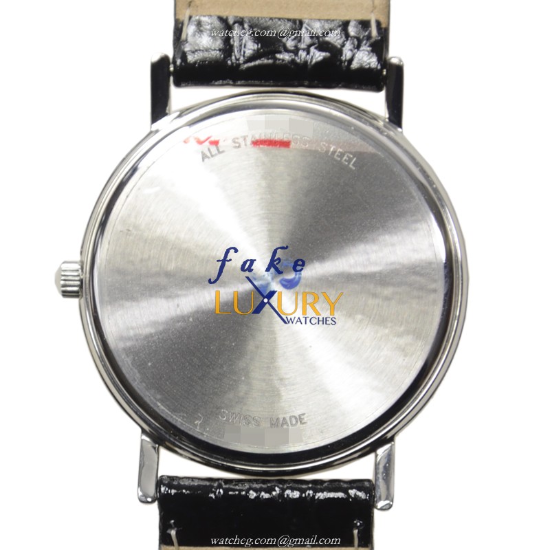 Longines L4.720.4.12.2 PRESENCE Quartz Stainless Steel White Dial Leather Strap Replica Watch - Image 3