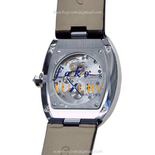 Cartier WB520009 Baignoire Replica Watch, Manual Wind, 18kt White Gold & Diamond, Silver Dial - Image 3