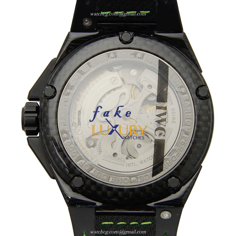 IW322404 - IWC Ingenieur Replica Watch Automatic Black Dial Steel Rubber - Image 3
