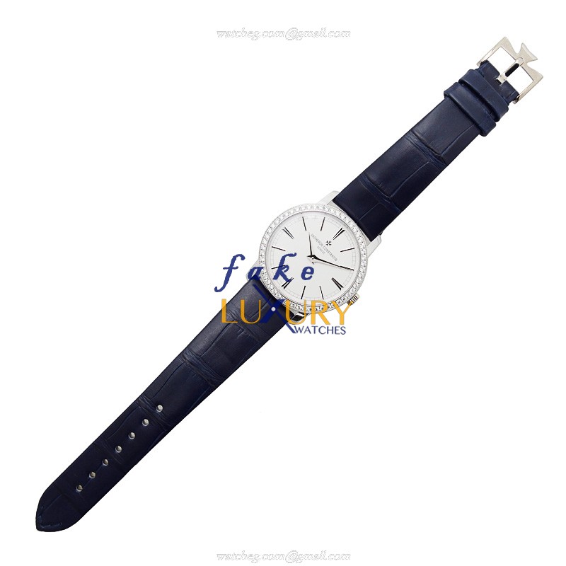 81590/000G-9848 - Vacheron Constantin Traditionnelle Replica Watch - Manual Wind White Gold Diamond - Image 2