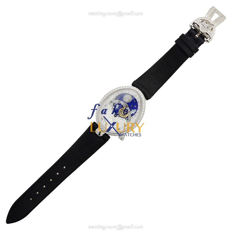 Breguet 8998BB/11/874/D00D Reine de Naples Automatic Replica Watch, 18kt White Gold & Diamond Case - Image 2