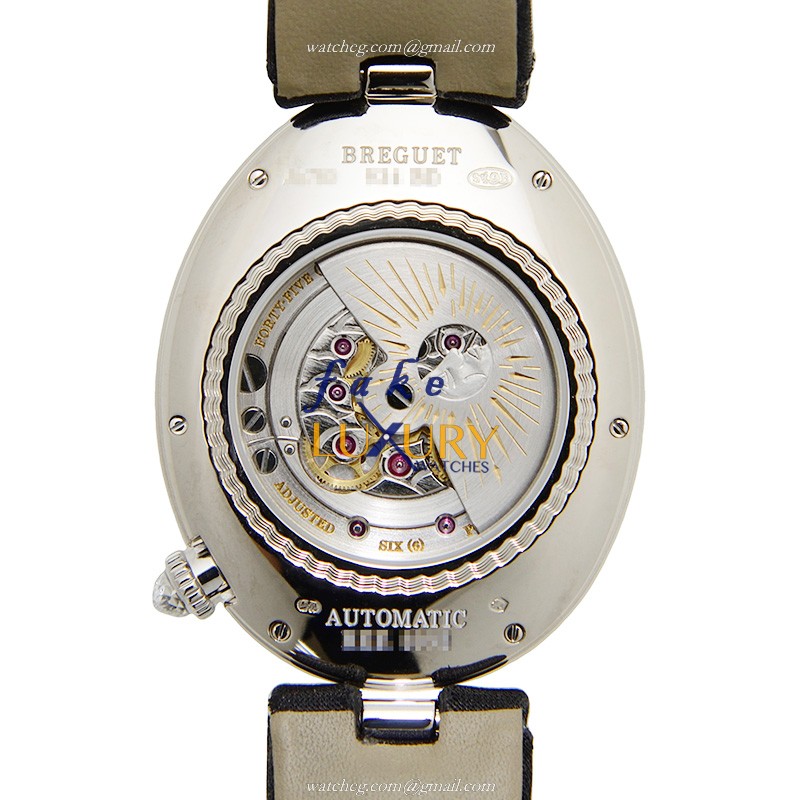 Breguet 8998BB/11/874/D00D Reine de Naples Automatic Replica Watch, 18kt White Gold & Diamond Case - Image 3