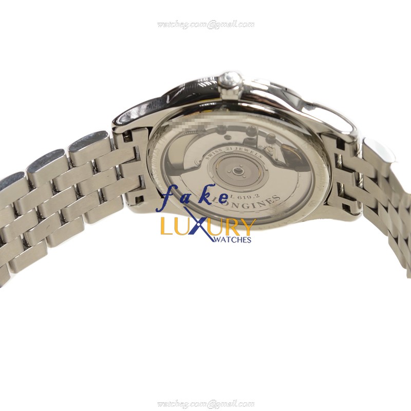 Longines L4.717.4.12.6 FLAGSHIP Replica Watch, Automatic Swiss Movement, White Dial, Silver - Image 4