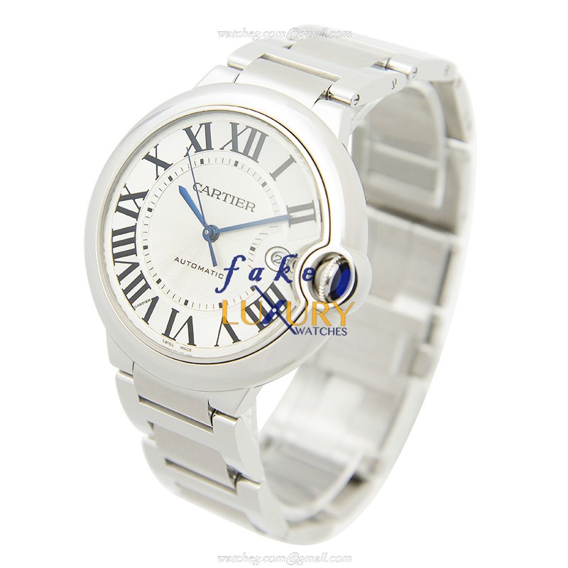 Cartier W69012Z4 BALLON BLEU Automatic Stainless Steel Replica Watch - Swiss Movement, Silver Dial - Image 3