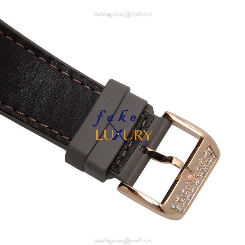 Franck Muller V 45 SC DT D 5NTT Vanguard Automatic Replica Watch, Gray Dial, Rose Gold & Diamonds - Image 4