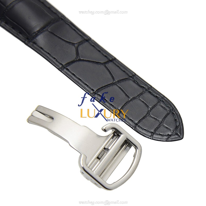 Cartier WSCA0003 Automatic Replica Watch - Stainless Steel Case & Black Alligator Strap - Image 4
