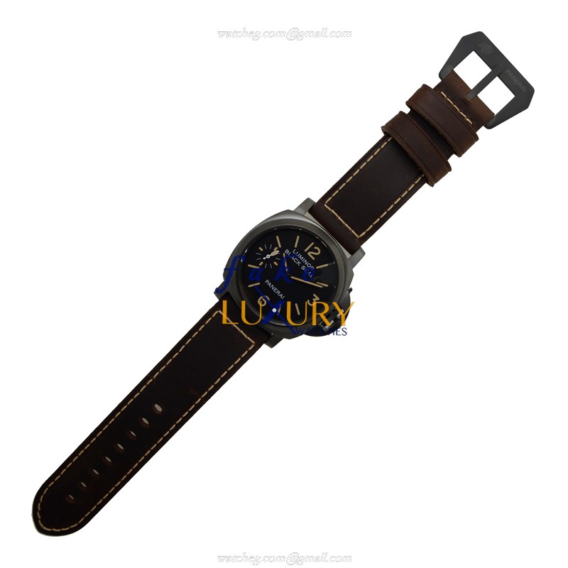-0785PAN-Replica Watch - PAM00785 LUMINOR Manual Wind Stainless Steel - Black/White Dial - Image 2