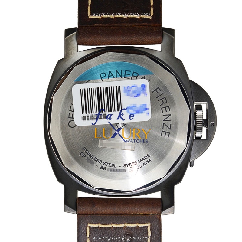 -0785PAN-Replica Watch - PAM00785 LUMINOR Manual Wind Stainless Steel - Black/White Dial - Image 3