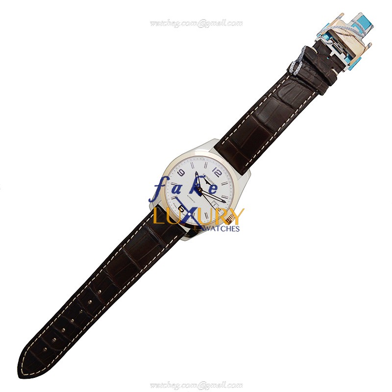 L2.785.5.76.3 - Longines Conquest Classic Replica Watch - Automatic - 18kt Gold & Steel - Silver - Image 2