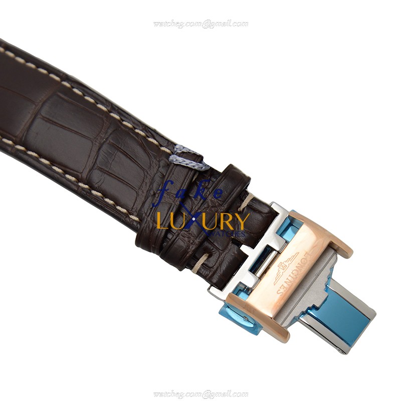 L2.785.5.76.3 - Longines Conquest Classic Replica Watch - Automatic - 18kt Gold & Steel - Silver - Image 4