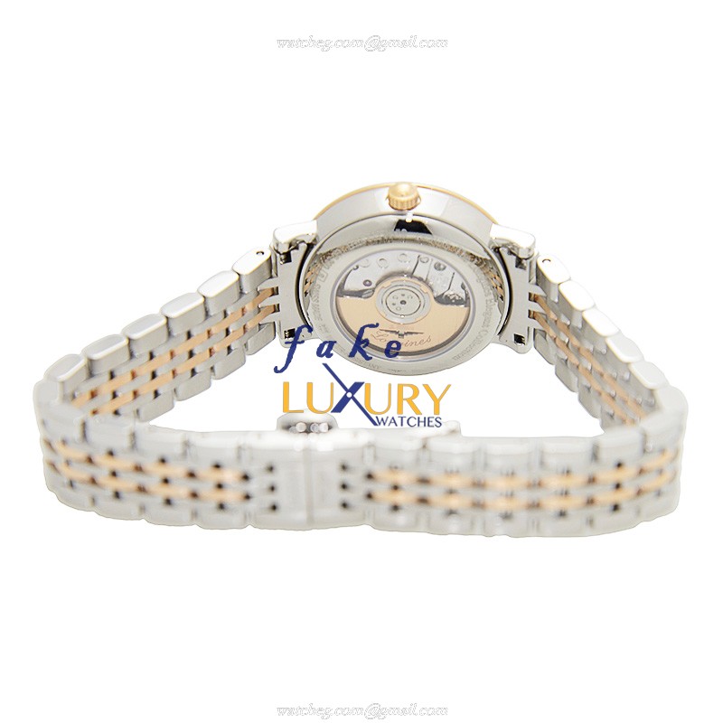 Longines L4.310.5.87.7 ELEGANT Auto 18kt Rose Gold & Steel Replica Watch - Image 4