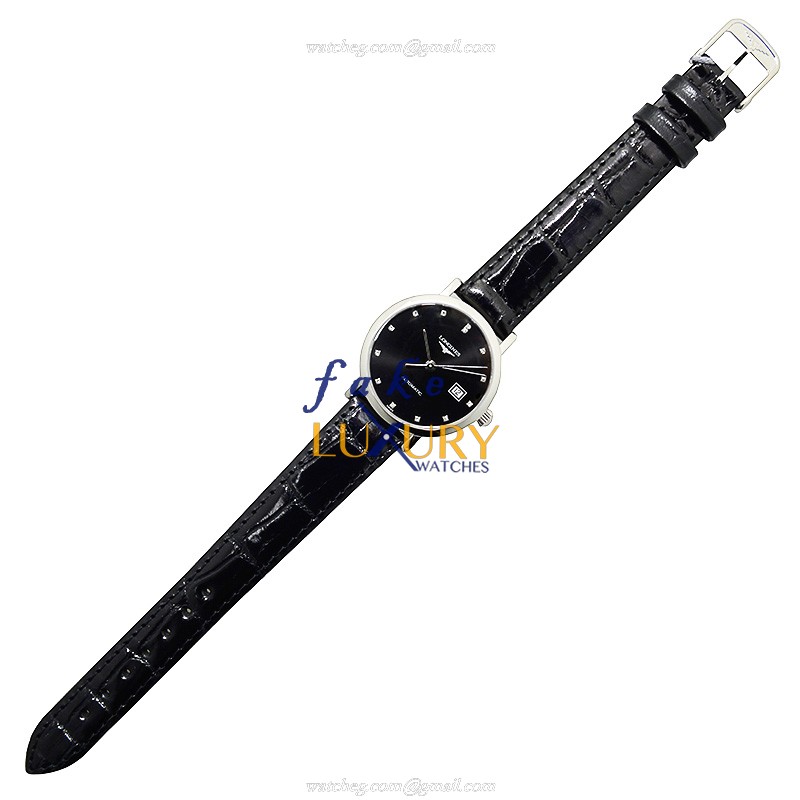 Longines L4.310.4.57.2 Replica Watch, Automatic Movement, Black Dial, Steel Case - Image 2