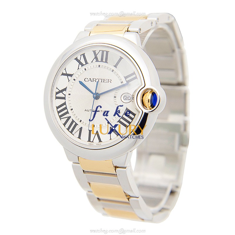 Cartier W69009Z3 BALLON BLEU - Automatic - Stainless Steel Case - Replica Watch - 42.1mm Silver Dial - Image 3