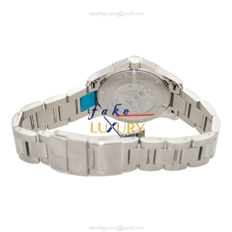Longines L3.688.4.59.6 Replica Watch, Black Dial, Silver Steel Bracelet, Quartz Movement - Image 4