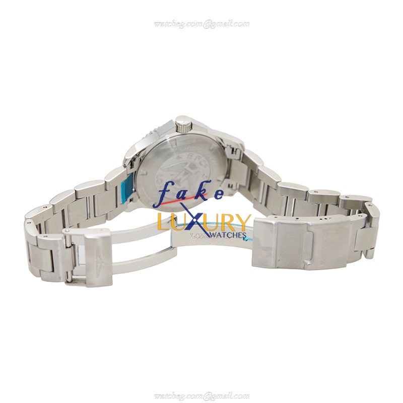 Longines L3.688.4.59.6 Replica Watch, Black Dial, Silver Steel Bracelet, Quartz Movement - Image 5