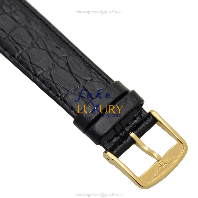 Longines L4.921.2.11.2 Replica Watch Automatic White Dial PVD Gold Case Alligator Strap - Image 4