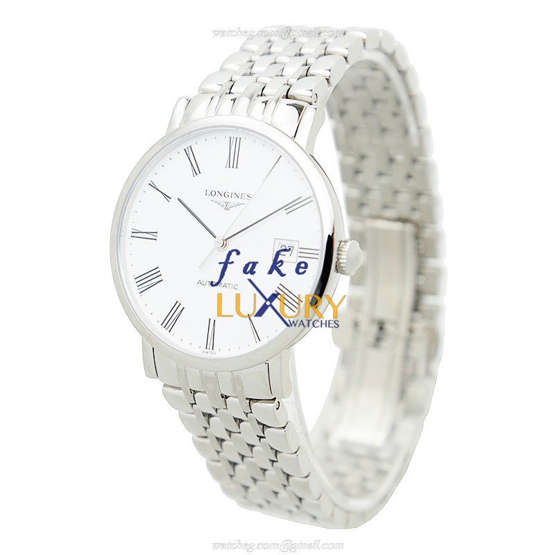 Longines L4.810.4.11.6 Elegant Automatic Stainless Steel White Dial Replica Watch - Image 3