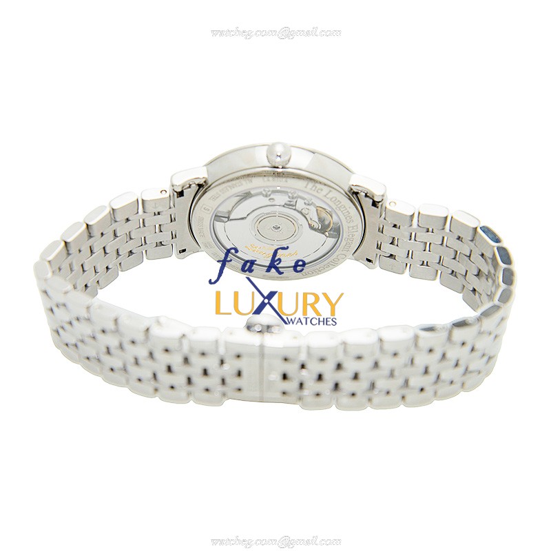 Longines L4.810.4.11.6 Elegant Automatic Stainless Steel White Dial Replica Watch - Image 4