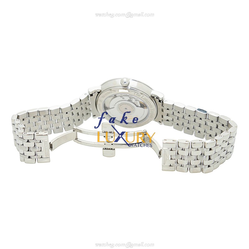 Longines L4.810.4.11.6 Elegant Automatic Stainless Steel White Dial Replica Watch - Image 5