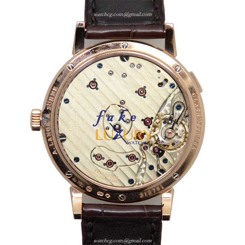 A Lange & Sohne 117.032 Replica Watch with Manual Wind on Rose Gold Case - Image 3